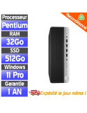 Unité centrale HP ProDesk 600 G3 – Reconditionnée – 32 Go RAM – SSD 512 Go