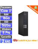 Mini PC Dell OptiPlex 7040 i7 Reconditionné – 16Go RAM – SSD 512Go – Windows 11 Pro